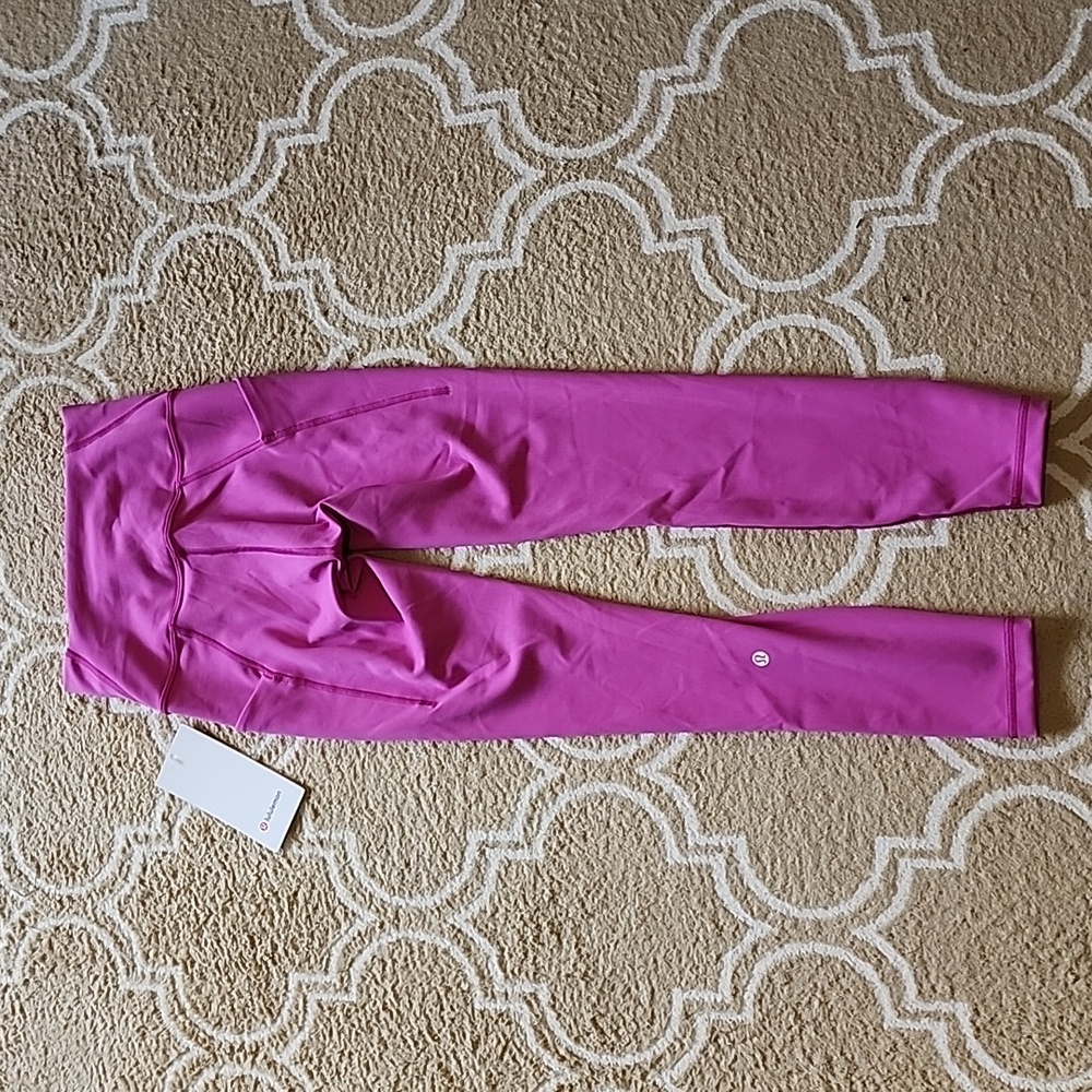 Lululemon Wunder Train High-Rise Tight 25" *Pockets in Pow Pink NWT - Picture 2 of 11